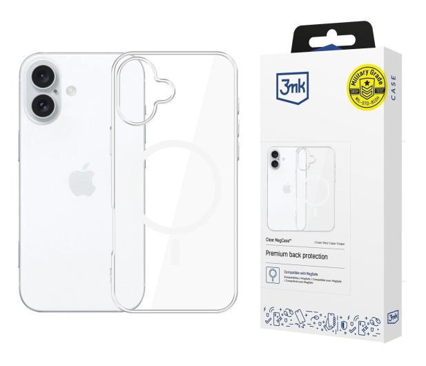 3mk Clear MagCase do Apple iPhone 16 - 1511562 - zdjęcie